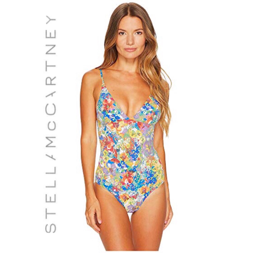 STELLA MCCARTNEY Iconic Florals One Piece Swimsuit